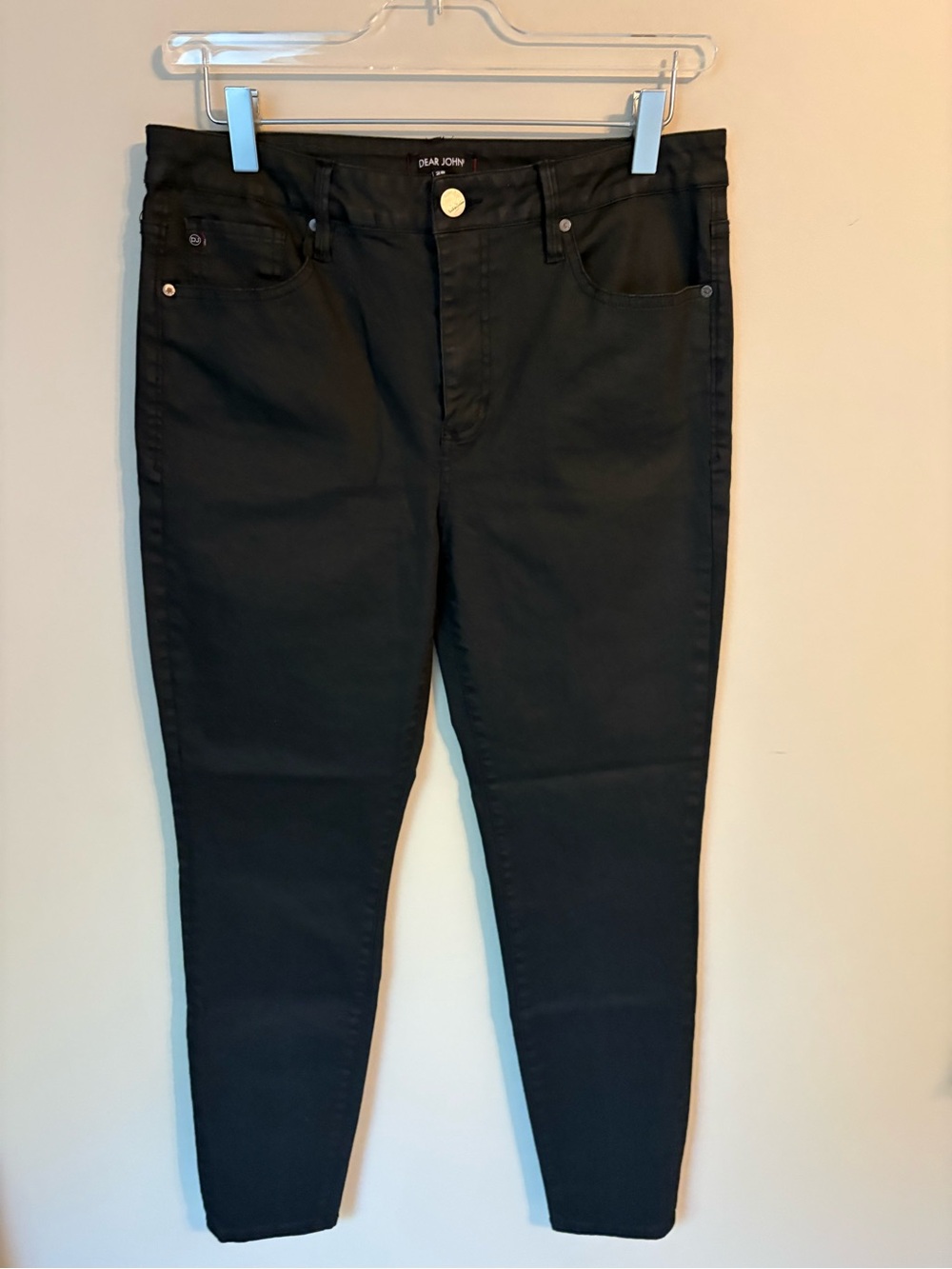 Dear John Jet Black High-Rise Skinny Jeans | Women's 28 Waist